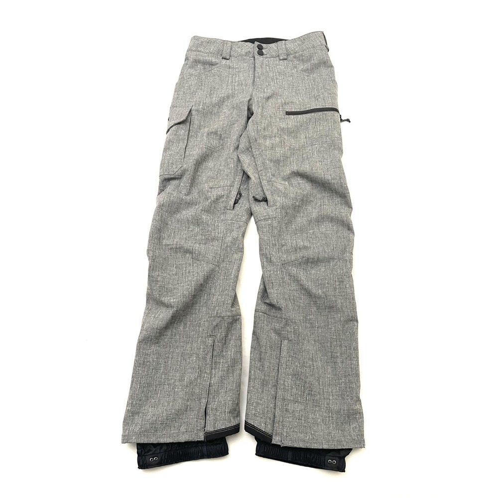 Burton MB Covert Snowboarding Pants XS Heather Gray Insulated Vented Lined Ski